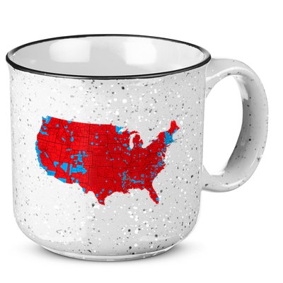 Accurate Map Of 2024 Election Results 15oz Campfire Ceramic Mug