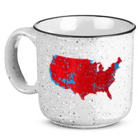 Accurate Map Of 2024 Election Results 15oz Campfire Ceramic Mug