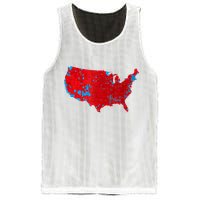Accurate Map Of 2024 Election Results Mesh Reversible Basketball Jersey Tank