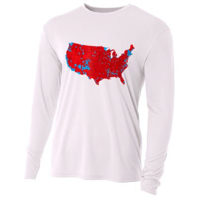 Accurate Map Of 2024 Election Results Cooling Performance Long Sleeve Crew