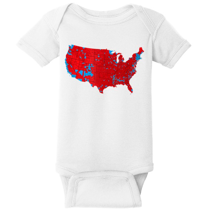 Accurate Map Of 2024 Election Results Baby Bodysuit