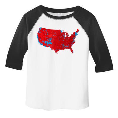 Accurate Map Of 2024 Election Results Toddler Fine Jersey T-Shirt