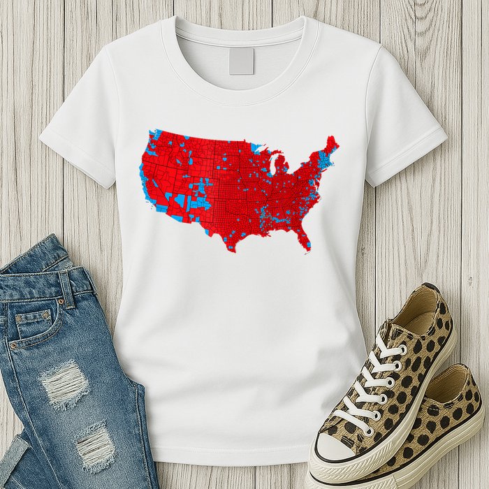 Accurate Map Of 2024 Election Results Womens T-Shirt