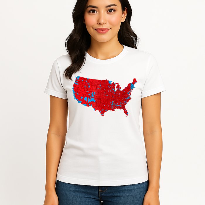 Accurate Map Of 2024 Election Results Womens T-Shirt