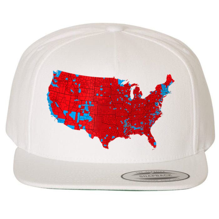 Accurate Map Of 2024 Election Results Wool Snapback Cap