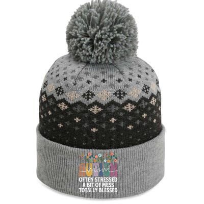 Autism Mom Often Stressed A Bit Of A Mess Totally Blessed The Baniff Cuffed Pom Beanie