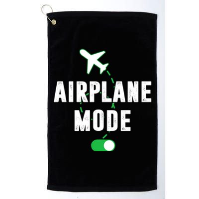 Airplane Mode On Summer Vacation Gift Platinum Collection Golf Towel