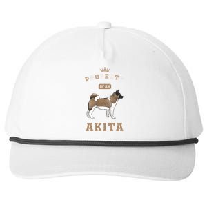 Akita Mom Or Akita Dad For Japanese Akita Or American Akita Gift Snapback Five-Panel Rope Hat