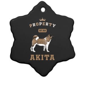 Akita Mom Or Akita Dad For Japanese Akita Or American Akita Gift Ceramic Star Ornament