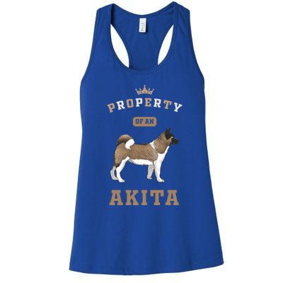 Akita Mom Or Akita Dad For Japanese Akita Or American Akita Gift Women's Racerback Tank