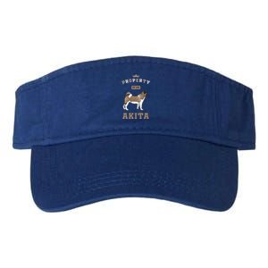 Akita Mom Or Akita Dad For Japanese Akita Or American Akita Gift Valucap Bio-Washed Visor