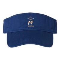 Akita Mom Or Akita Dad For Japanese Akita Or American Akita Gift Valucap Bio-Washed Visor