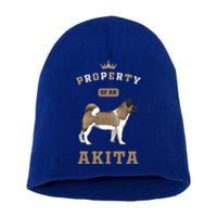 Akita Mom Or Akita Dad For Japanese Akita Or American Akita Gift Short Acrylic Beanie