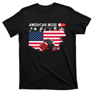 American Mode ON, american football T-Shirt