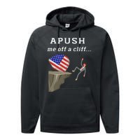 Apush Me Off A Cliff 2024 Ap Exam For Students Funny Trendy Performance Fleece Hoodie