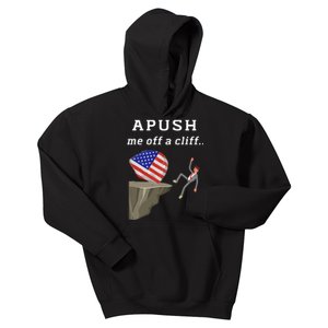 Apush Me Off A Cliff 2024 Ap Exam For Students Funny Trendy Kids Hoodie