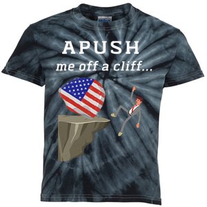 Apush Me Off A Cliff 2024 Ap Exam For Students Funny Trendy Kids Tie-Dye T-Shirt