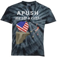 Apush Me Off A Cliff 2024 Ap Exam For Students Funny Trendy Kids Tie-Dye T-Shirt