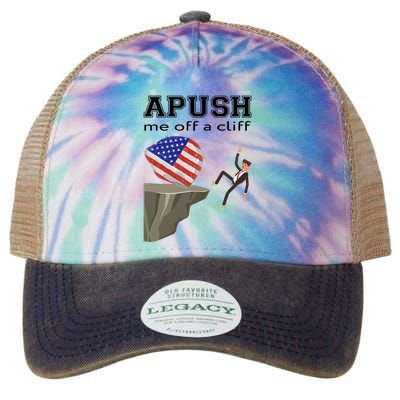 Apush Me Off A Cliff 2024 Ap Exam For Students Funny Trendy Legacy Tie Dye Trucker Hat