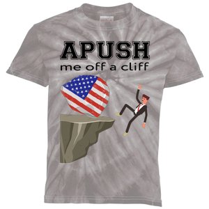 Apush Me Off A Cliff 2024 Ap Exam For Students Funny Trendy Kids Tie-Dye T-Shirt