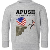 Apush Me Off A Cliff 2024 Ap Exam For Students Funny Trendy Toddler Sweatshirt