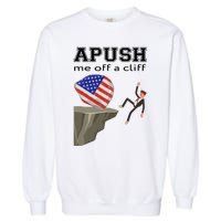 Apush Me Off A Cliff 2024 Ap Exam For Students Funny Trendy Garment-Dyed Sweatshirt