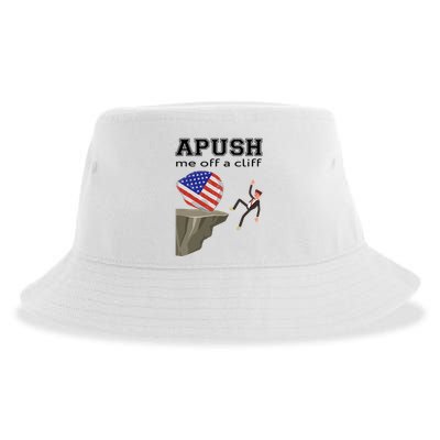Apush Me Off A Cliff 2024 Ap Exam For Students Funny Trendy Sustainable Bucket Hat