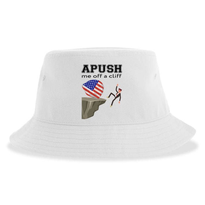Apush Me Off A Cliff 2024 Ap Exam For Students Funny Trendy Sustainable Bucket Hat