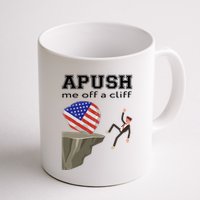 Apush Me Off A Cliff 2024 Ap Exam For Students Funny Trendy Mug