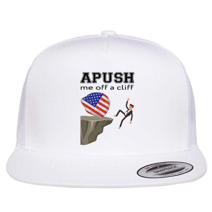Apush Me Off A Cliff 2024 Ap Exam For Students Funny Trendy Flat Bill Trucker Hat