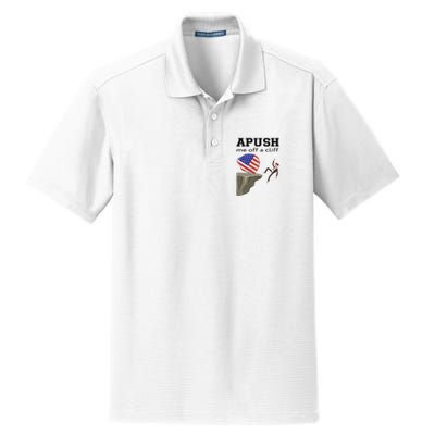 Apush Me Off A Cliff 2024 Ap Exam For Students Funny Trendy Dry Zone Grid Polo