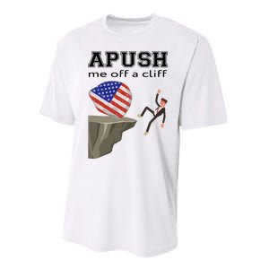 Apush Me Off A Cliff 2024 Ap Exam For Students Funny Trendy Performance Sprint T-Shirt