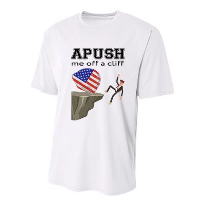 Apush Me Off A Cliff 2024 Ap Exam For Students Funny Trendy Youth Performance Sprint T-Shirt