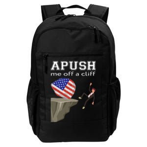 Apush Me Off A Cliff 2024 Ap Exam For Students Funny Trendy Daily Commute Backpack