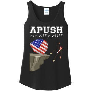 Apush Me Off A Cliff 2024 Ap Exam For Students Funny Trendy Ladies Essential Tank