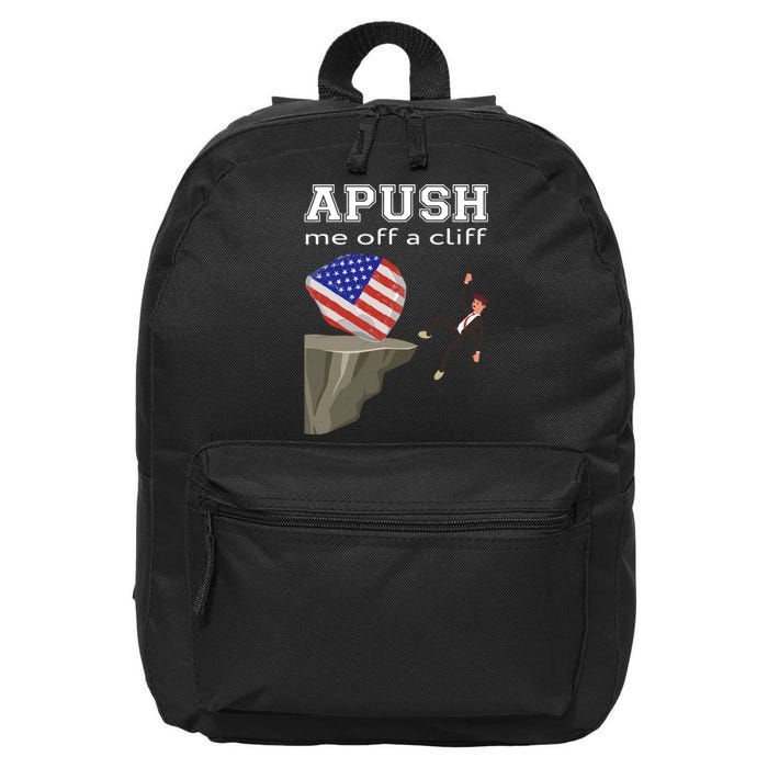 Apush Me Off A Cliff 2024 Ap Exam For Students Funny Trendy 16 in Basic Backpack