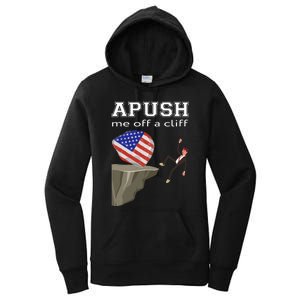 Apush Me Off A Cliff 2024 Ap Exam For Students Funny Trendy Women's Pullover Hoodie