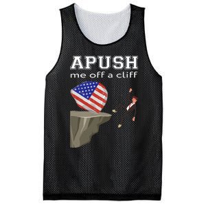 Apush Me Off A Cliff 2024 Ap Exam For Students Funny Trendy Mesh Reversible Basketball Jersey Tank