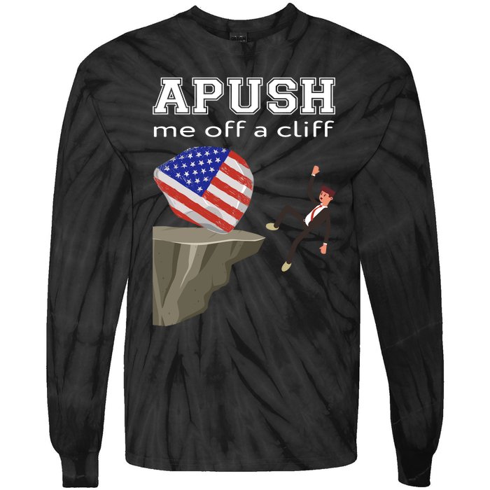 Apush Me Off A Cliff 2024 Ap Exam For Students Funny Trendy Tie-Dye Long Sleeve Shirt