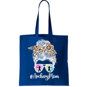 Archery Mom Of An Archer Mama Messy Bun Archery Mother Gift Tote Bag