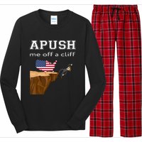 Apush Me Off A Cliff 2024 Ap Exam For Students Funny Trendy Long Sleeve Pajama Set