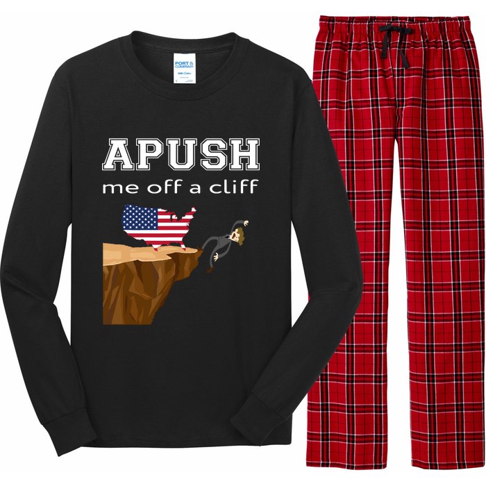 Apush Me Off A Cliff 2024 Ap Exam For Students Funny Trendy Long Sleeve Pajama Set