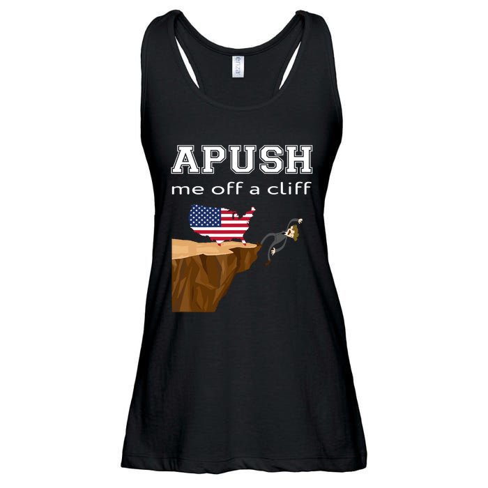 Apush Me Off A Cliff 2024 Ap Exam For Students Funny Trendy Ladies Essential Flowy Tank