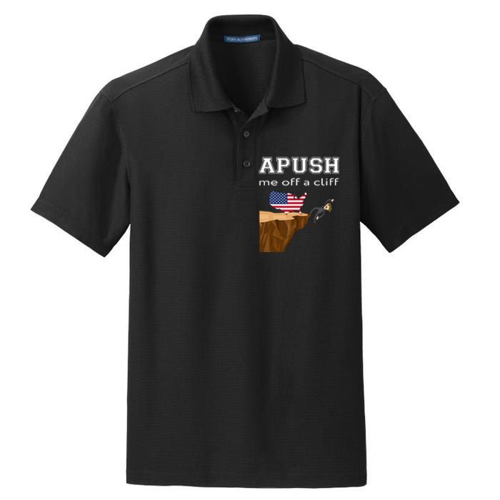 Apush Me Off A Cliff 2024 Ap Exam For Students Funny Trendy Dry Zone Grid Polo