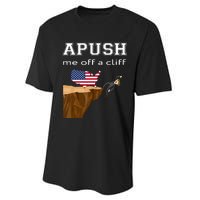 Apush Me Off A Cliff 2024 Ap Exam For Students Funny Trendy Performance Sprint T-Shirt