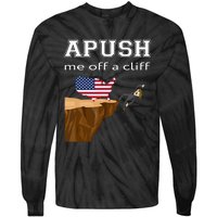 Apush Me Off A Cliff 2024 Ap Exam For Students Funny Trendy Tie-Dye Long Sleeve Shirt