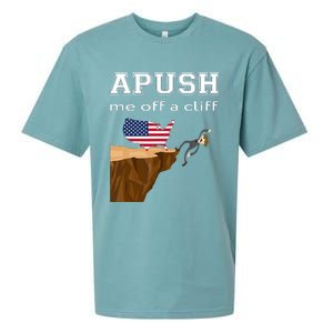 Apush Me Off A Cliff 2024 Ap Exam For Students Funny Trendy Sueded Cloud Jersey T-Shirt