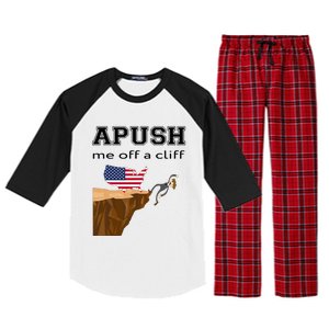 Apush Me Off A Cliff 2024 Ap Exam For Students Funny Trendy Raglan Sleeve Pajama Set