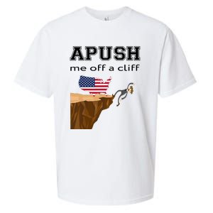 Apush Me Off A Cliff 2024 Ap Exam For Students Funny Trendy Sueded Cloud Jersey T-Shirt