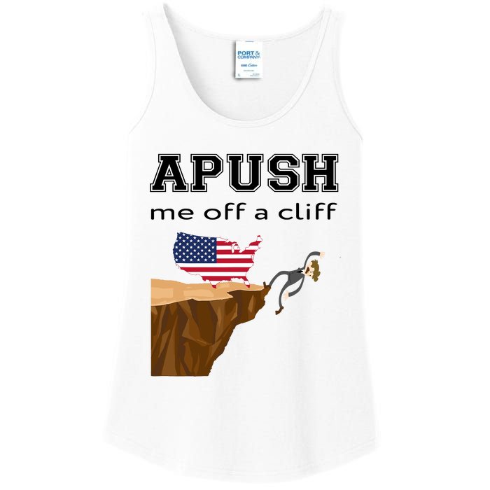 Apush Me Off A Cliff 2024 Ap Exam For Students Funny Trendy Ladies Essential Tank